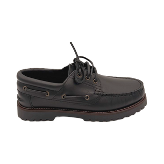 NAUTICOS DE PIEL CLÁSICOS NEGRO - BENAVENTE