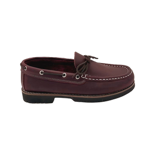 NAUTICOS DE PIEL CON LAZO BURDEOS - BENAVENTE