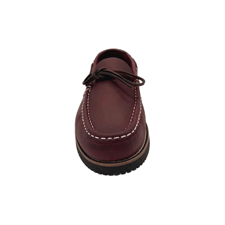 NAUTICOS DE PIEL CON LAZO BURDEOS - BENAVENTE