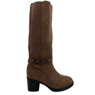 BOTA TACON ALTO MILAN TAUPE