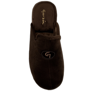ZAPATILLAS DE ESTAR POR CASA SUATEX (B. LOGO "G" APLIQUE) MARRON