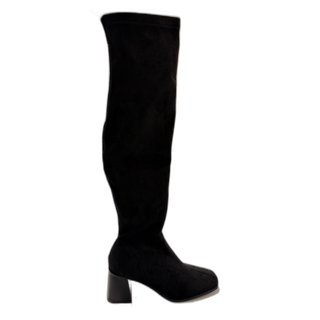 BOTA ALTA VELVET NEGRO