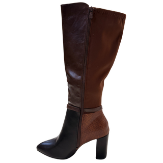 BOTA ALTA TACON AURELIA MARRON