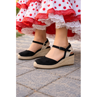 CUÑA ESPARTO ZAFIRA NEGRO 4 CUERDAS