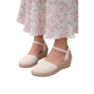 CUÑA DE ESPARTO LIORA BEIGE