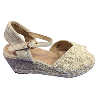 SANDALIA DE ESPARTO VELANNA BEIGE
