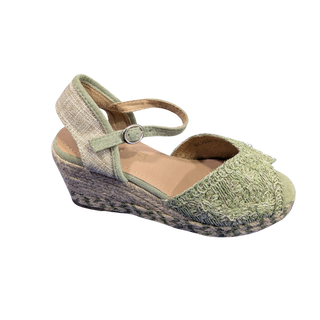 SANDALIA DE ESPARTO VELANNA VERDE