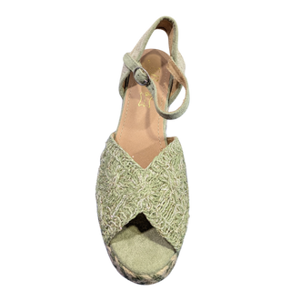 SANDALIA DE ESPARTO VELANNA VERDE