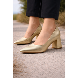 ZAPATO DE SALON MIREIA ORO