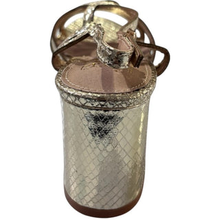 SANDALIA FIESTA VENTARA SERPIENTE ORO