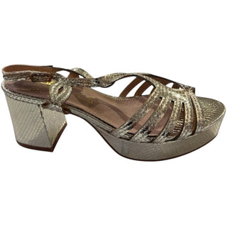 SANDALIA FIESTA VENTARA SERPIENTE ORO