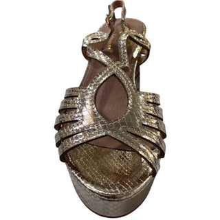 SANDALIA FIESTA VENTARA SERPIENTE ORO