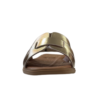 SANDALIA PLANA MARQUESITA PIEL ORO