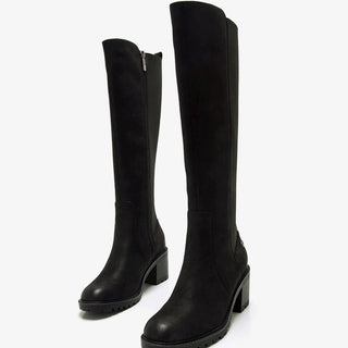 MUJER BOTA ALTA HOJA MUSTANG