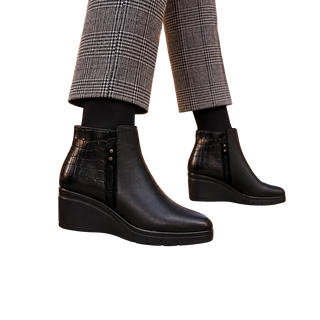 MUJER BOTIN PIEL NIEBLA