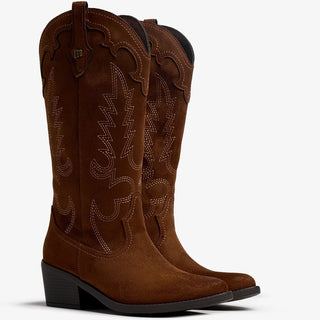 MUJER BOTIN COWBOY ALTO RODEO MUSTANG