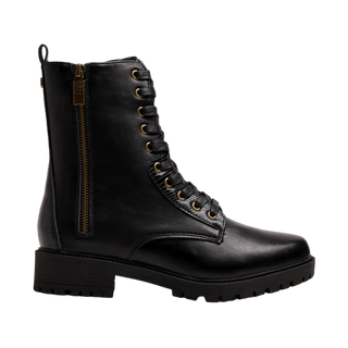 MUJER  BOTIN MILITAR CAMPA MUSTANG