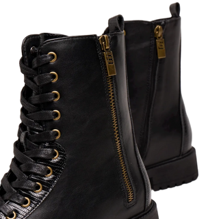 MUJER  BOTIN MILITAR CAMPA MUSTANG