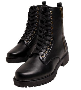 MUJER  BOTIN MILITAR CAMPA MUSTANG