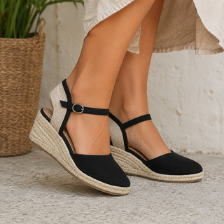 MUJER ESPARTO SUR NEGRO TEXTIL