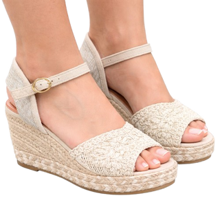SANDALIA DE ESPARTO VELANNA BEIGE