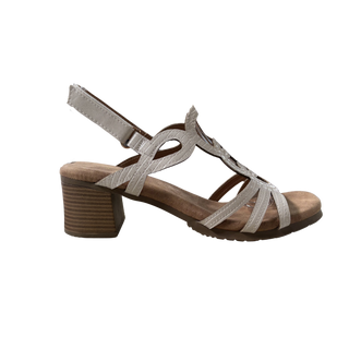 MUJER SANDALIA TACON ZAFIRA BEIGE