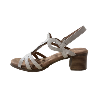 MUJER SANDALIA TACON ZAFIRA BEIGE