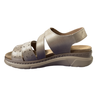 MUJER SANDALIA COMODO BEIGE RELIEVE