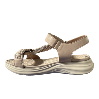 MUJER SANDALIA COMODO  BEIGE CUERDA