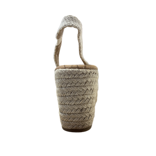 MUJER ESPARTO  CUÑAS BEIGE LAURA