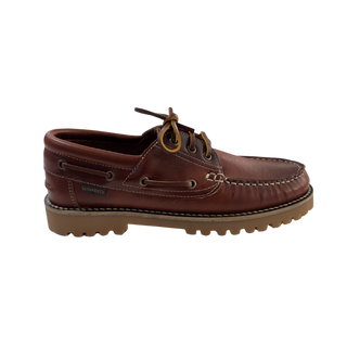 HOMBRE NÁUTICOS CLÁSICOS BENAVENTE CORDONES PIEL PULL BRANDY