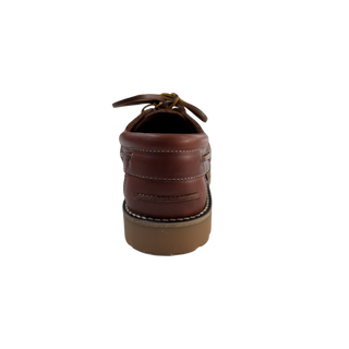 HOMBRE NÁUTICOS CLÁSICOS BENAVENTE CORDONES PIEL PULL BRANDY