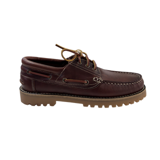 NÁUTICOS CLÁSICOS BENAVENTE UNISEX  CORDONES PIEL PULL CAMEL