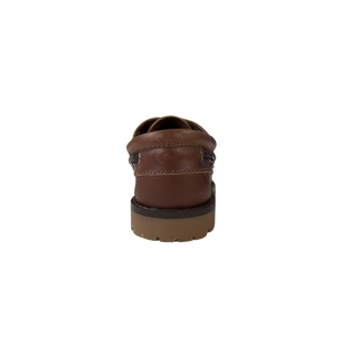 NIÑO NAUTICOS DE PIEL CLÁSICOS CORDONES CAMEL - BENAVENTE