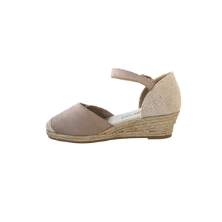 MUJER  ESPARTO CUÑA  NACAR BEIGE