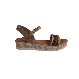 MUJER  SANDALIA PLATAFORMA GAIA TAUPE