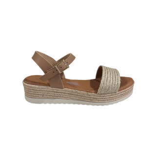 MUJER SANDALIA PLATAFORMA  GAIA CAMEL