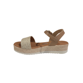MUJER SANDALIA PLATAFORMA  GAIA CAMEL