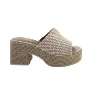 MUJER  SANDALIA BEIGE DESTALONADA