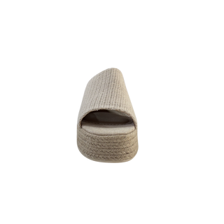 MUJER  SANDALIA BEIGE DESTALONADA