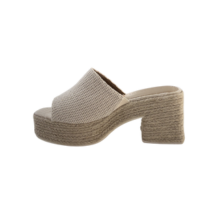 MUJER  SANDALIA BEIGE DESTALONADA