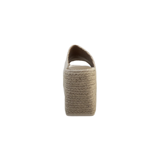 MUJER  SANDALIA BEIGE DESTALONADA