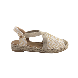 MUJER  ESPARTO PLANA AMALFI BEIGE