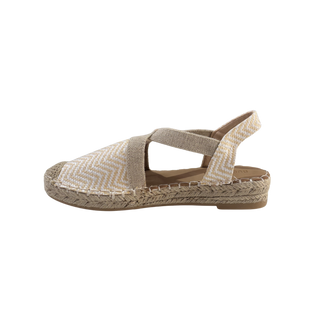 MUJER ESPARTO PLANA AMALFI APRICOT