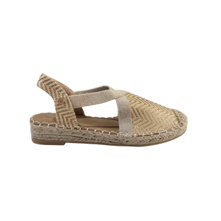 MUJER ESPARTO PLANA AMALFI APRICOT