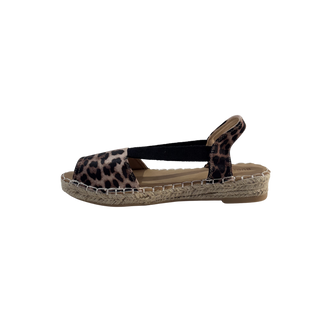 MUJER ESPARTO PLANA AMALFI PUNTERA ANIMAL PRINT