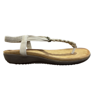 SANDALIA PLANA MUJER BEIGE 212458