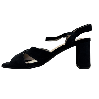 MUJER SANDALIA FIESTA TACON NEGRO