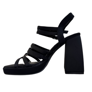 SANDALIA FIESTA MUJER PLATAFORMA NEGRO 212468