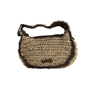 ACCESORIO BOLSO DIARIO  RAFIA PAPEL MOKA